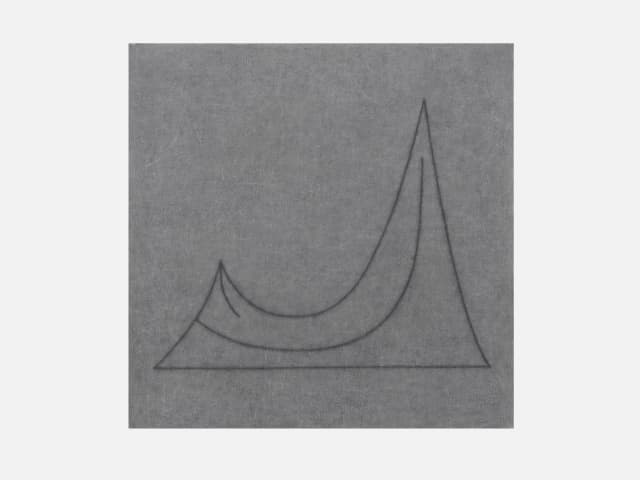 割れたガラス - 山を模す IV