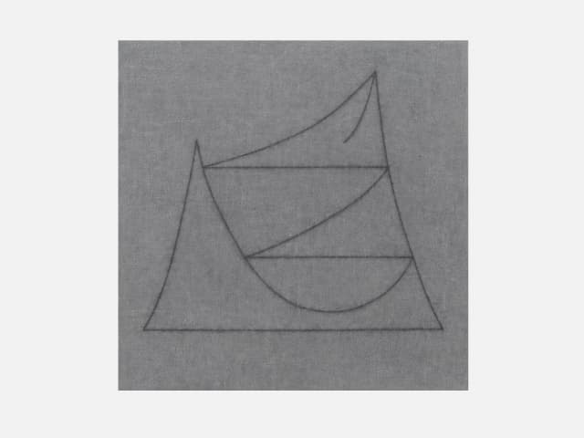 割れたガラス - 山を模す I